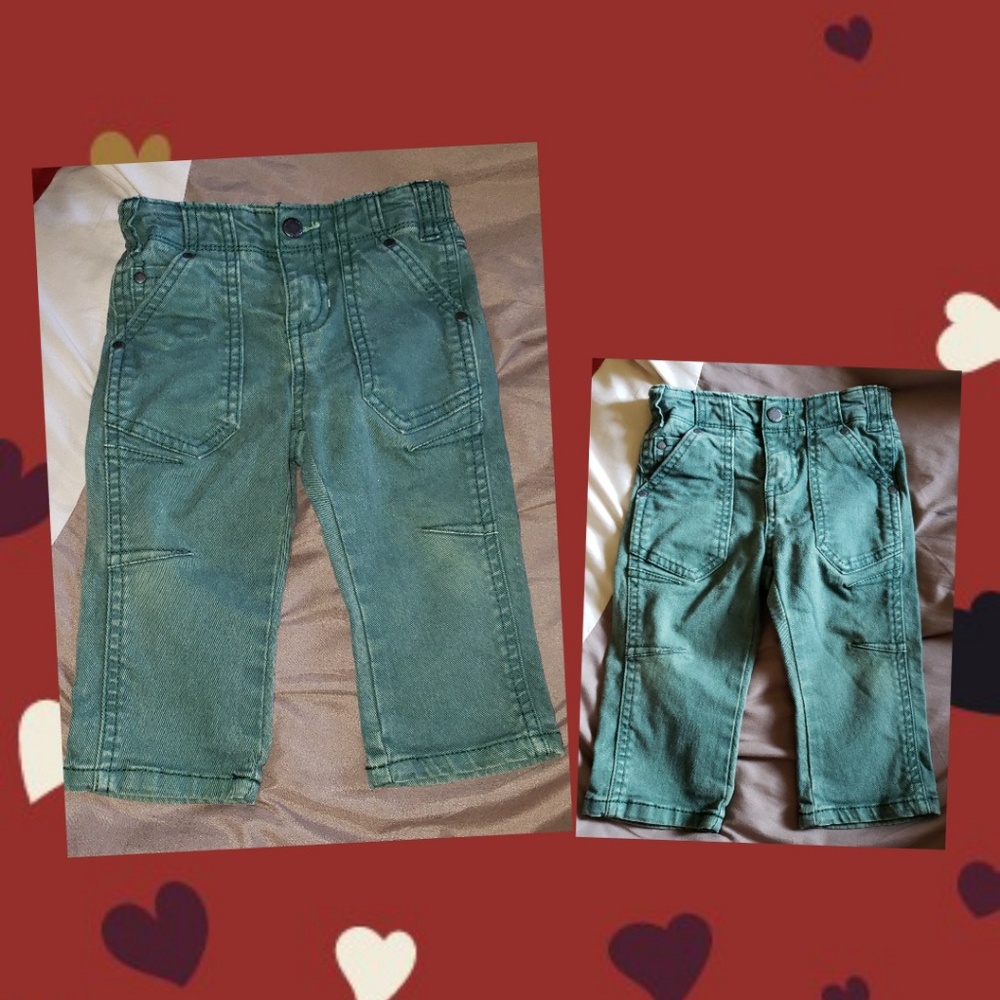 SOLD! Toddler/Baby size 12 months! Green Jeans!